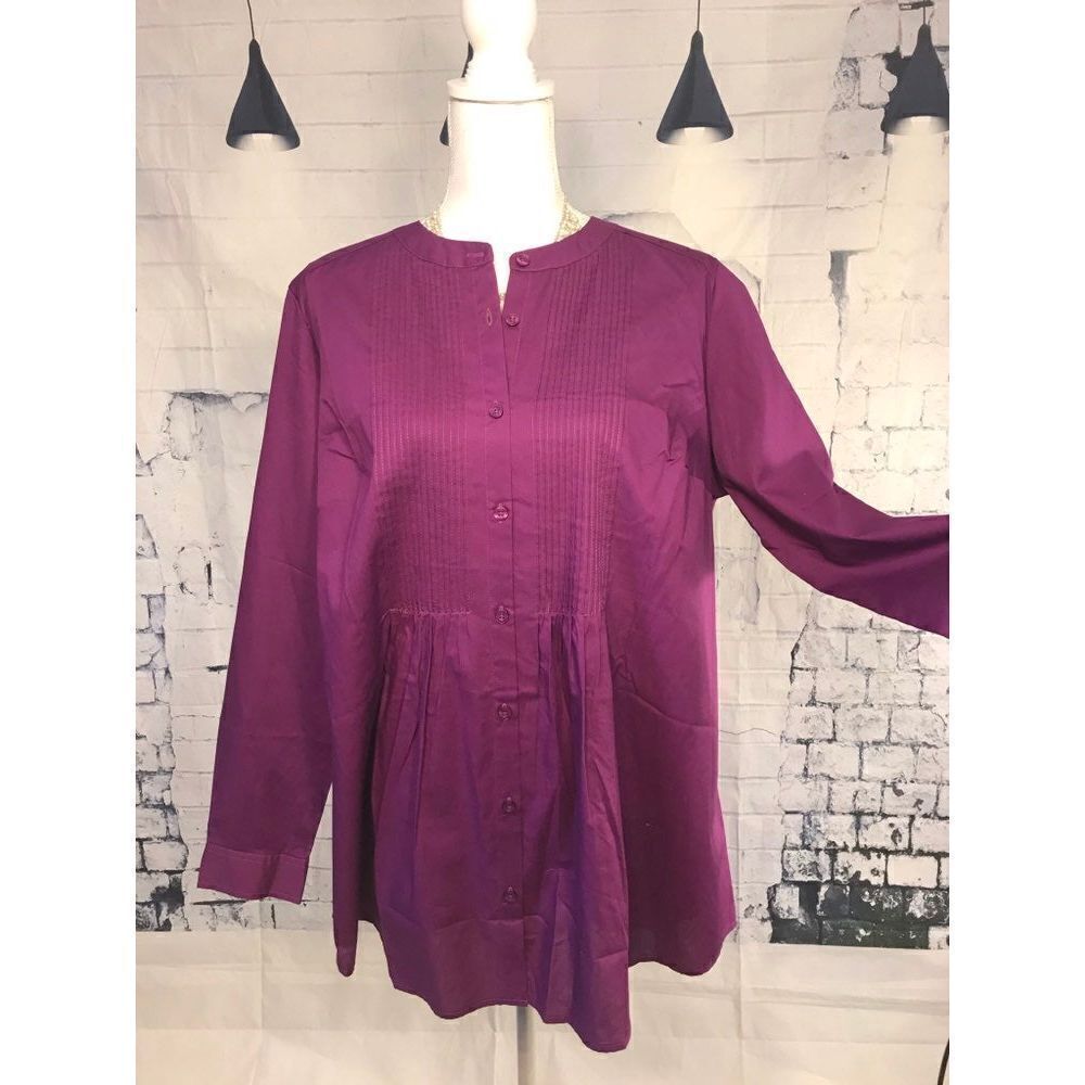 Woman within Button Front